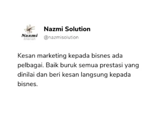 kesan marketing kepada bisnes