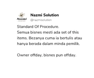 prosedur operasi standard
