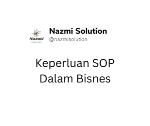 keperluan SOP dalam bisnes